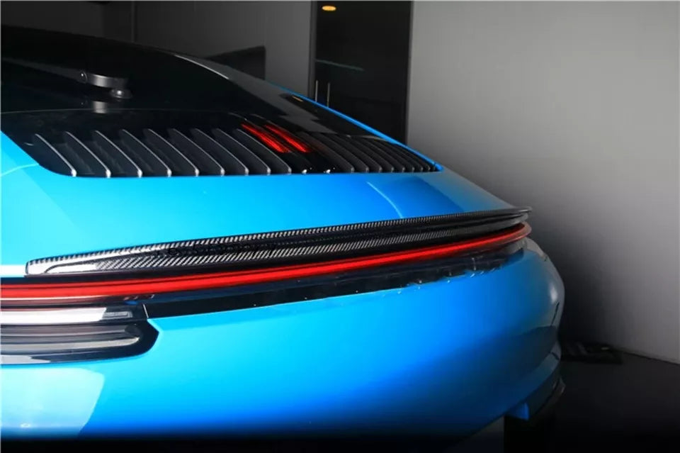 Dry Carbon Fiber Rear Trunk Spoiler Wing - Porsche 911 992 Carrera 4/S/4S coupe