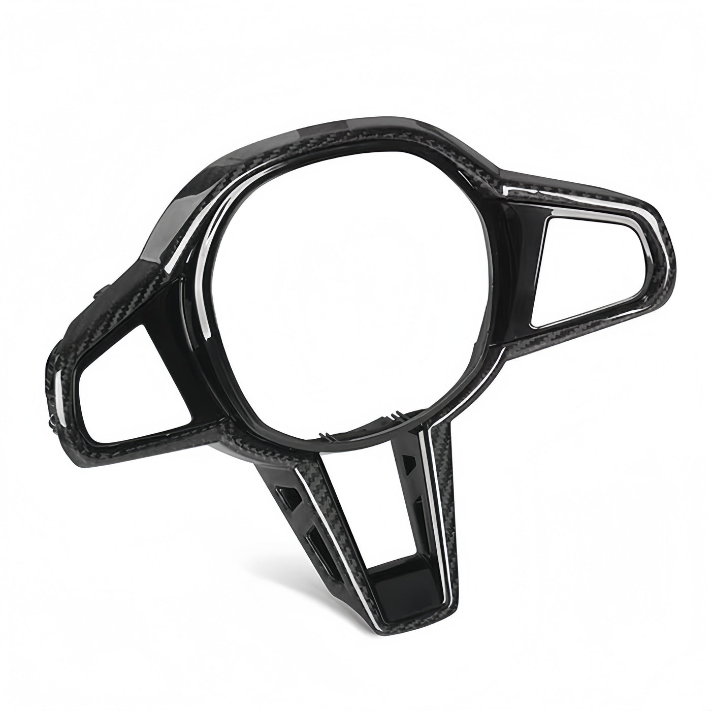 Carbon Fiber Steering Wheel Cover Trim Panel for BMW 3/4/5/6/7 Series & M Models M3 M4 M2