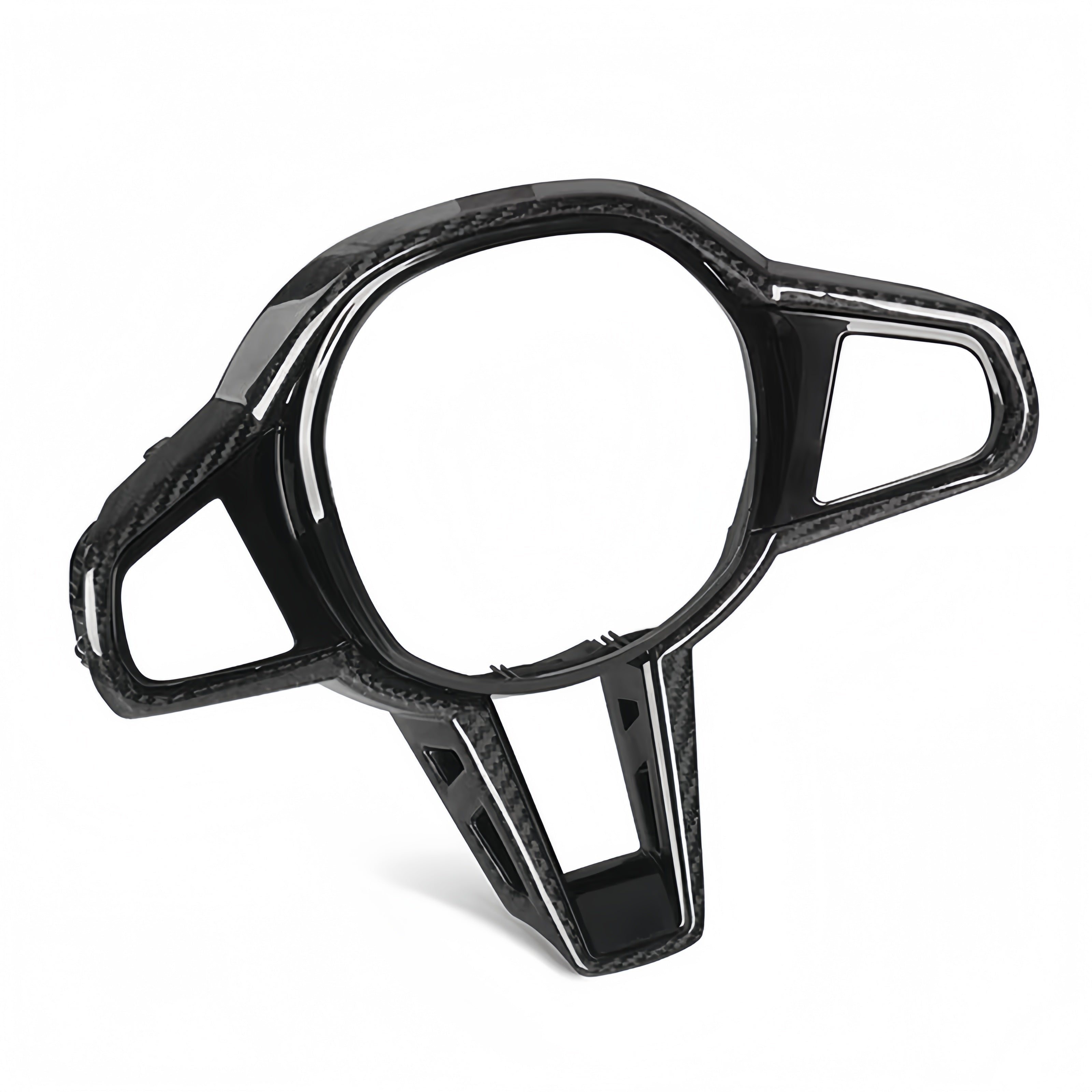 Carbon Fiber Steering Wheel Cover Trim Panel for BMW 3/4/5/6/7 Series & M Models M3 M4 M2