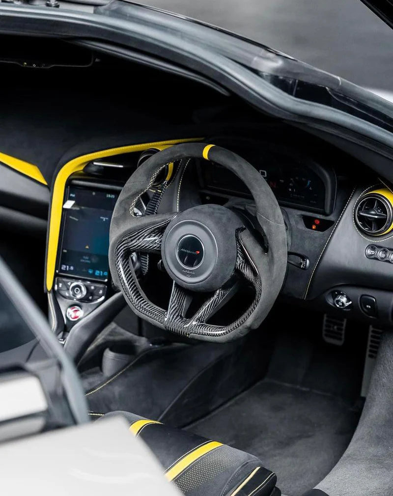 Custom Carbon Fiber Steerng Wheel - Mclaren