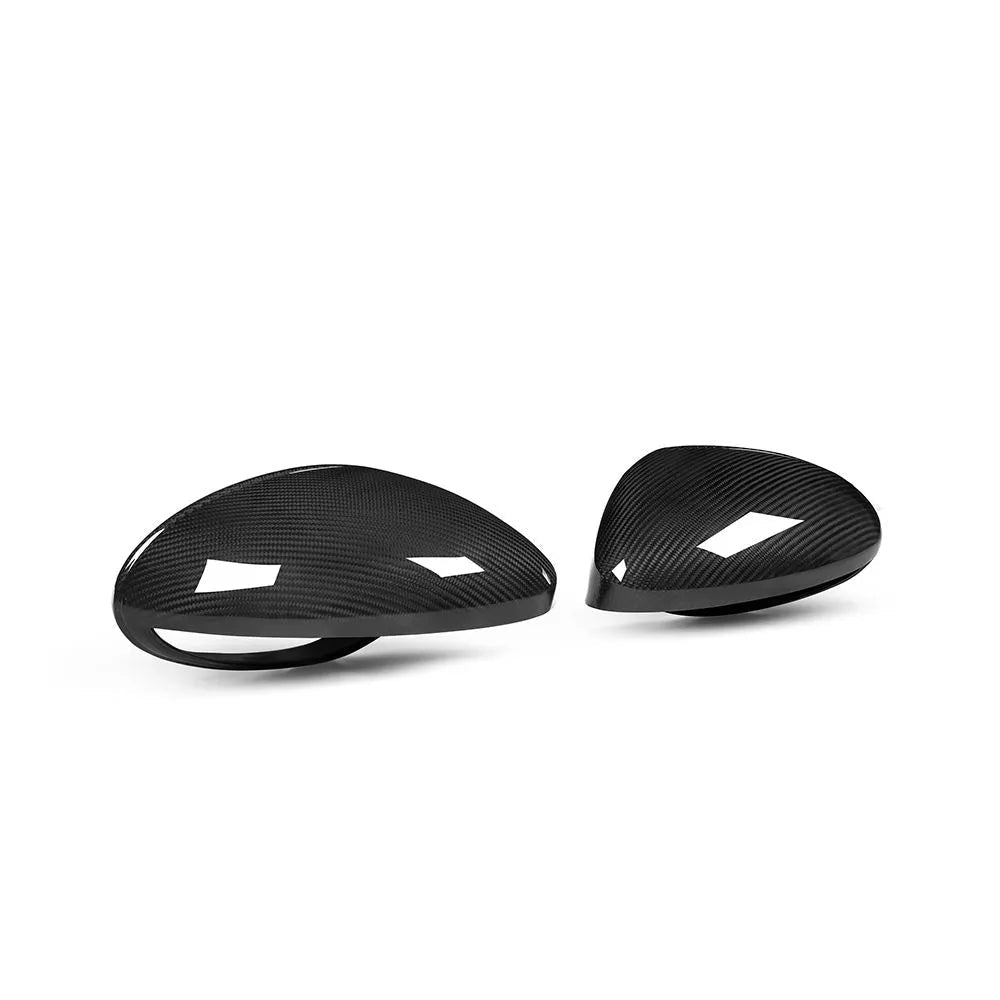 Dry Carbon Fiber Mirror Caps For Porsche 718 Cayman Boxster 2016-2025