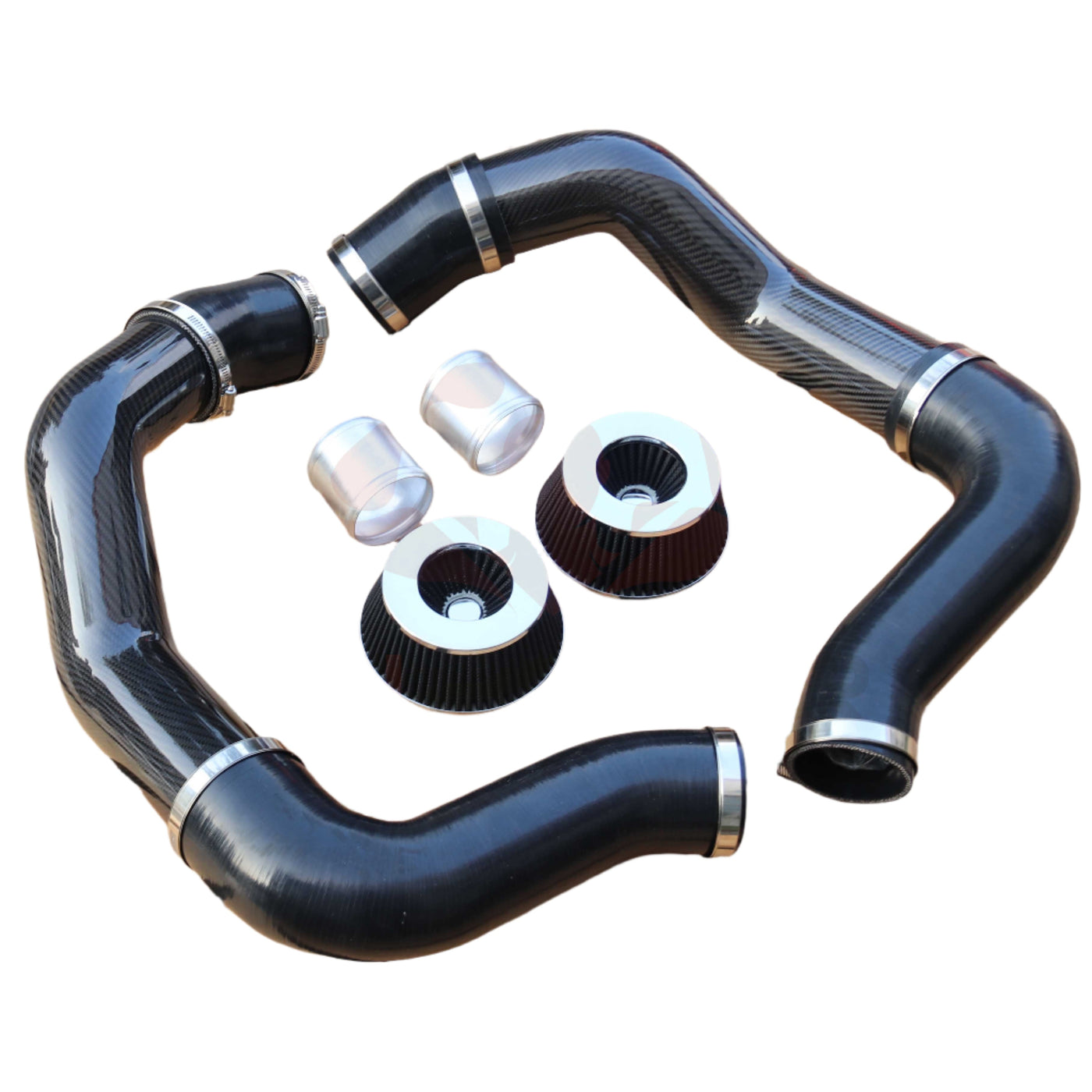 Dry Carbon Fiber Front Mount Intake Kit System - Bmw S63R 2020+ M8 M5 ( F90 / F91 / F92 / F93 )