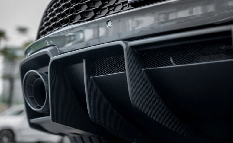 Paktechz Dry Carbon Fiber Rear Diffuser - Audi R8 Gen2 Facelift