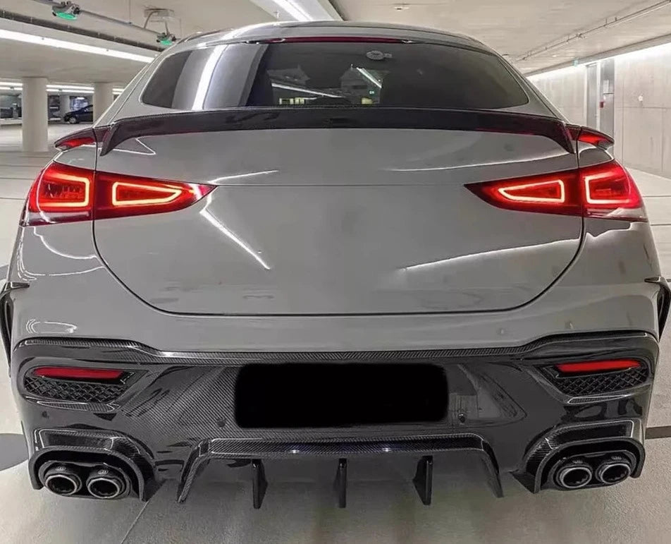 Carbon Rear Bumper Diffuser w/ Exhaust tips - Mercedes Benz W167 GLE350 GLE53 GLE63 AMG Coupe/ SUV