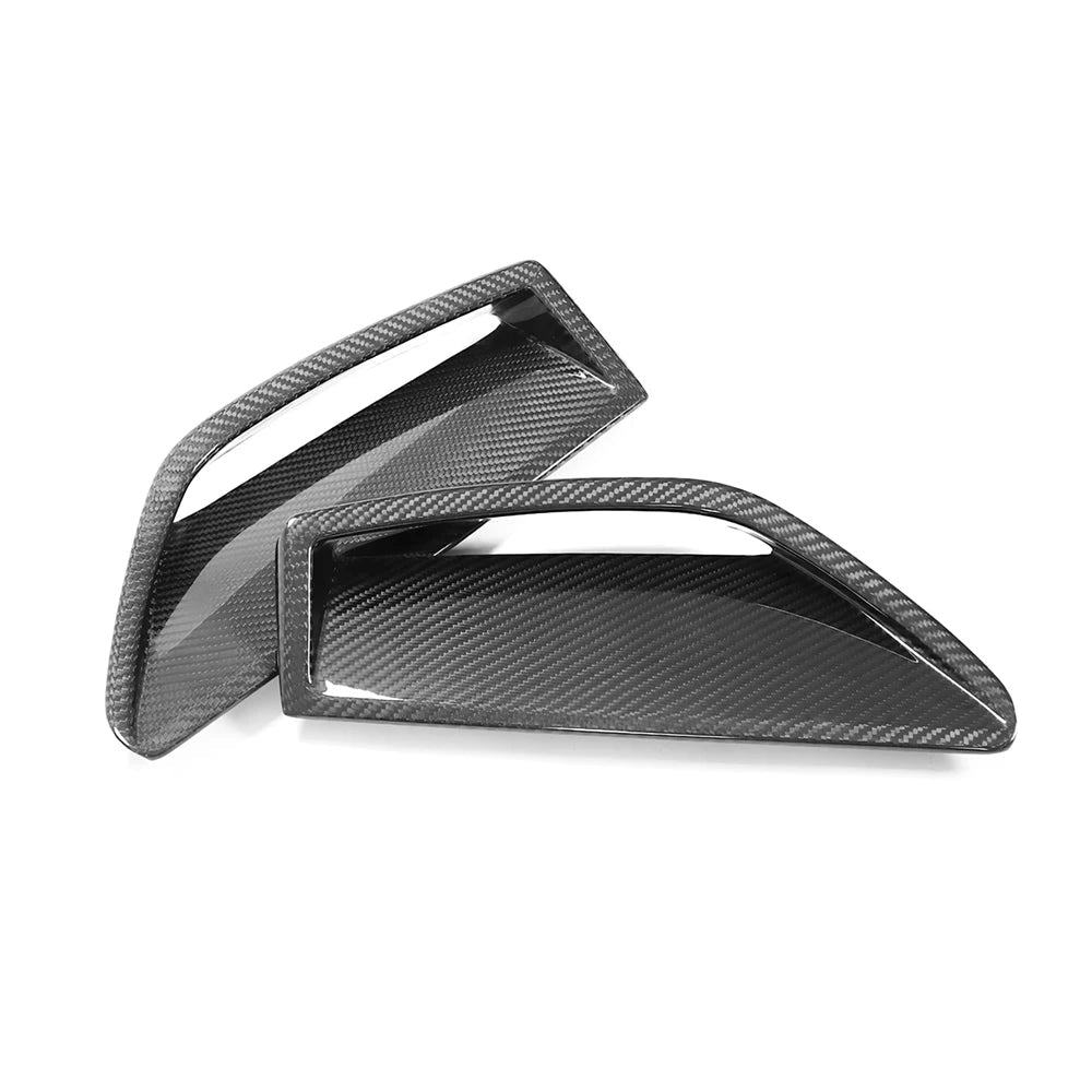 Dry Carbon Fiber Front Bumper Air Vent Trim Cover - Audi RS6/RS7 C8 Avant