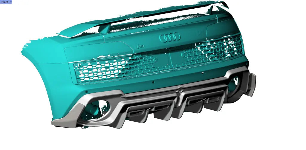 Prepreg Carbon Fiber Rear Diffuser - 2023+ R8 V10