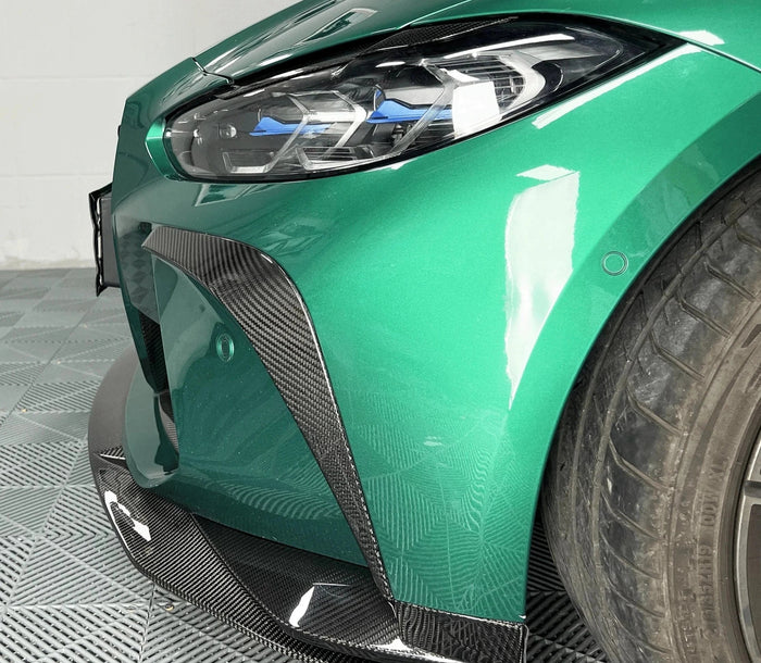 Dry Carbon Fiber Front Bumper Canard Fangs - BMW G80/G81/ & G82