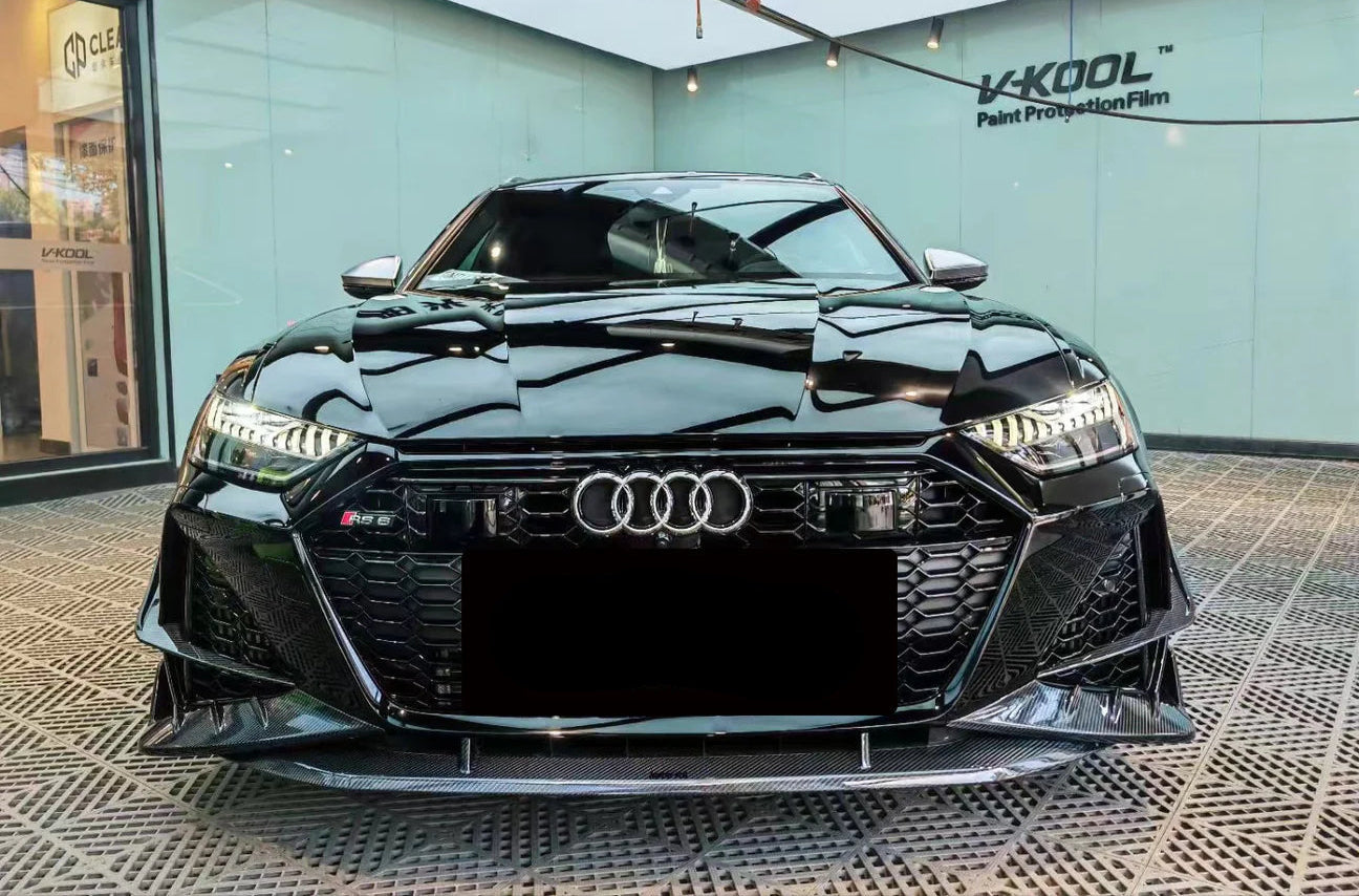 Carbon Fiber KB Front Lip Splitter - Audi RS7 RS6 C8 2020+