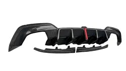 Carbon Fiber K style Rear Diffuser w/ Brake Light - BMW 3 Series G20