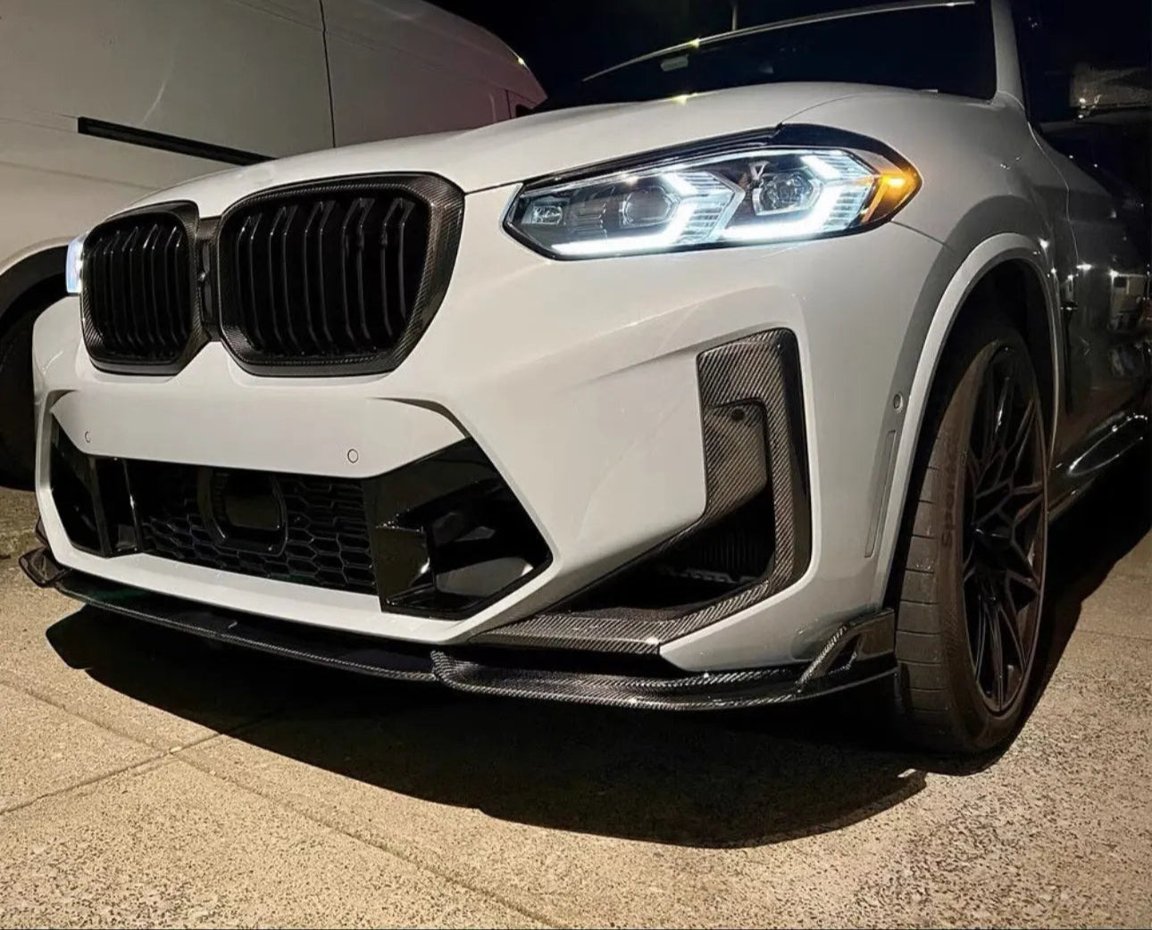 Carbon Fiber Front Bumper Lower Air Vent Duct - BMW X3M F97 X4M F98