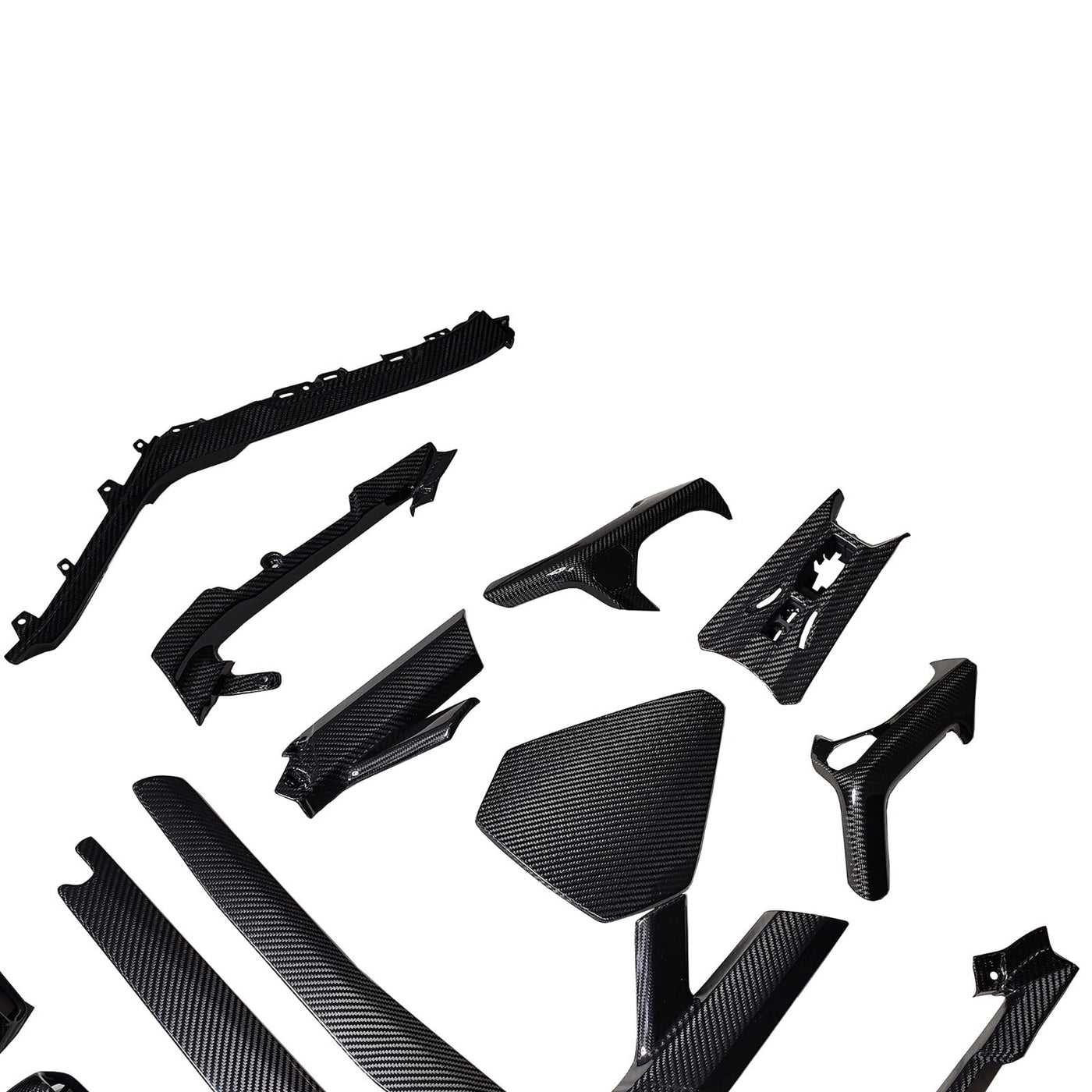 Dry Carbon Fiber Full complete Interior Trim Set V3 (16pc) - Lamborghini Huracan