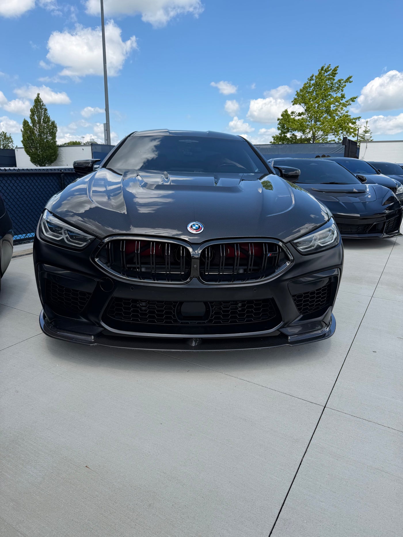 Dry Carbon Fiber Paktech Engine Hood Bonnet - BMW M8 F91 F92 F93