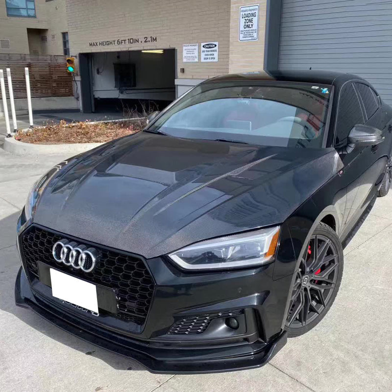 Carbon Fiber Vented Front Engine hood - Audi A5 S5 RS5 2017-2024 B9 B9.5