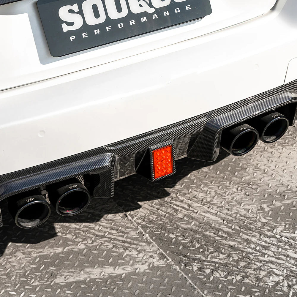 Carbon Fiber SQ V3 Rear Diffuser With Brake Light - BMW M2 G87