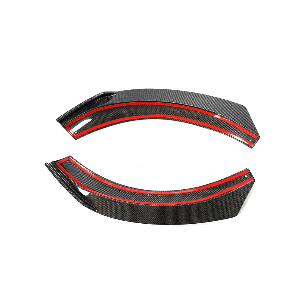 Carbon Fiber Front Bumper Splitter Fins Canard - Mercedes Benz GLA Class GLA 45 AMG 2014-2018