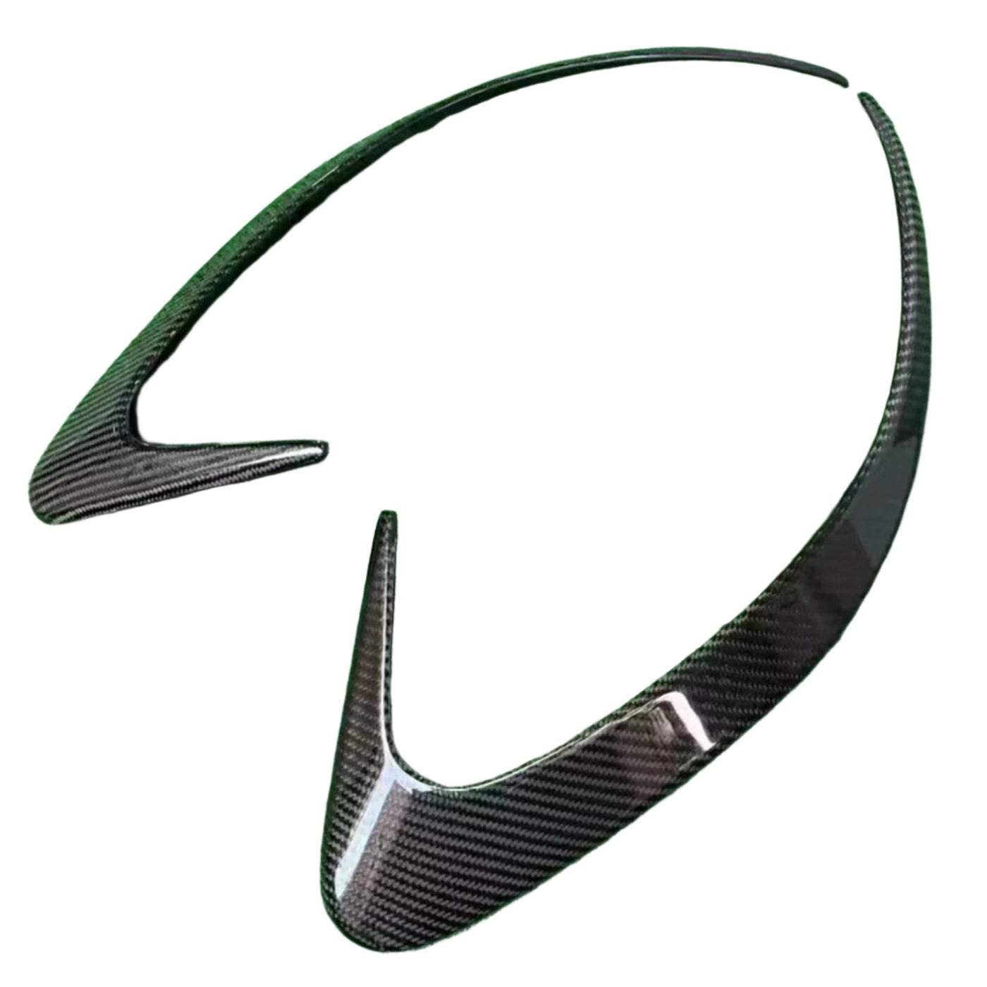Carbon Rear Bumper Fins Vents Trim - Mercedes Benz C292 Coupe GLE63 GLE43 2015-17