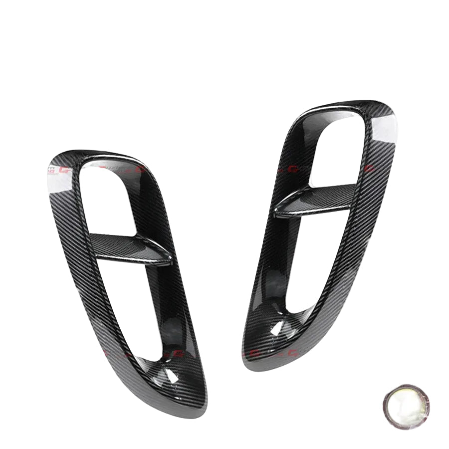 Carbon Fiber Side Vent Trim - 20-25 Porsche 718 Cayman Boxster GTS 4.0