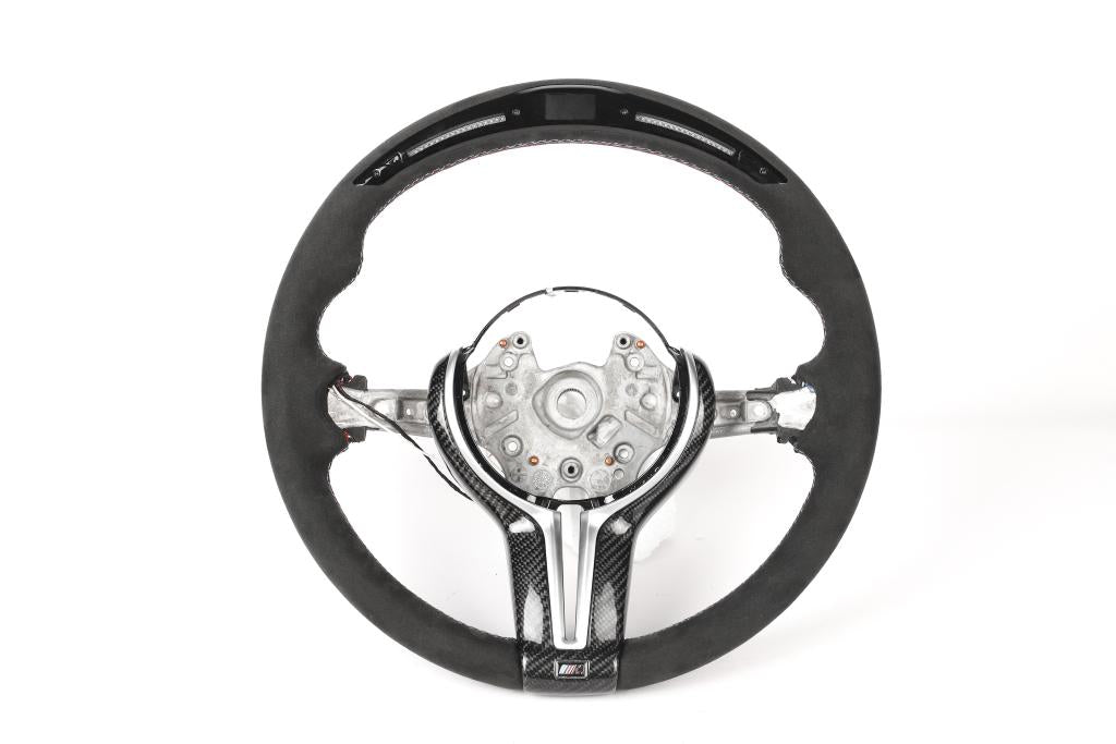 M Performance Carbon Fiber Full Alcantara Steering Wheel w/ LED- BMW F Chassis