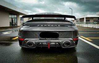 Dry Carbon Fiber Rear Trunk Lid w/ Wing - Porsche 911 992 Turbo S