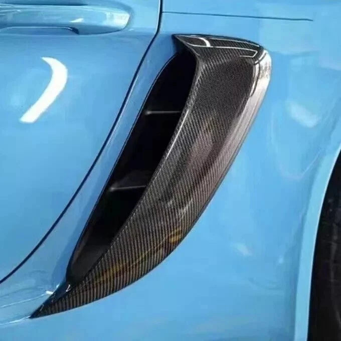 Dry Carbon Fiber GT4 Style Side Air Intake Vents - Porsche 718 2016+