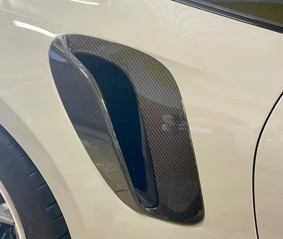 Dry Carbon Fiber Side Fender Vent Air Intake Cover - Porsche 911 992.1