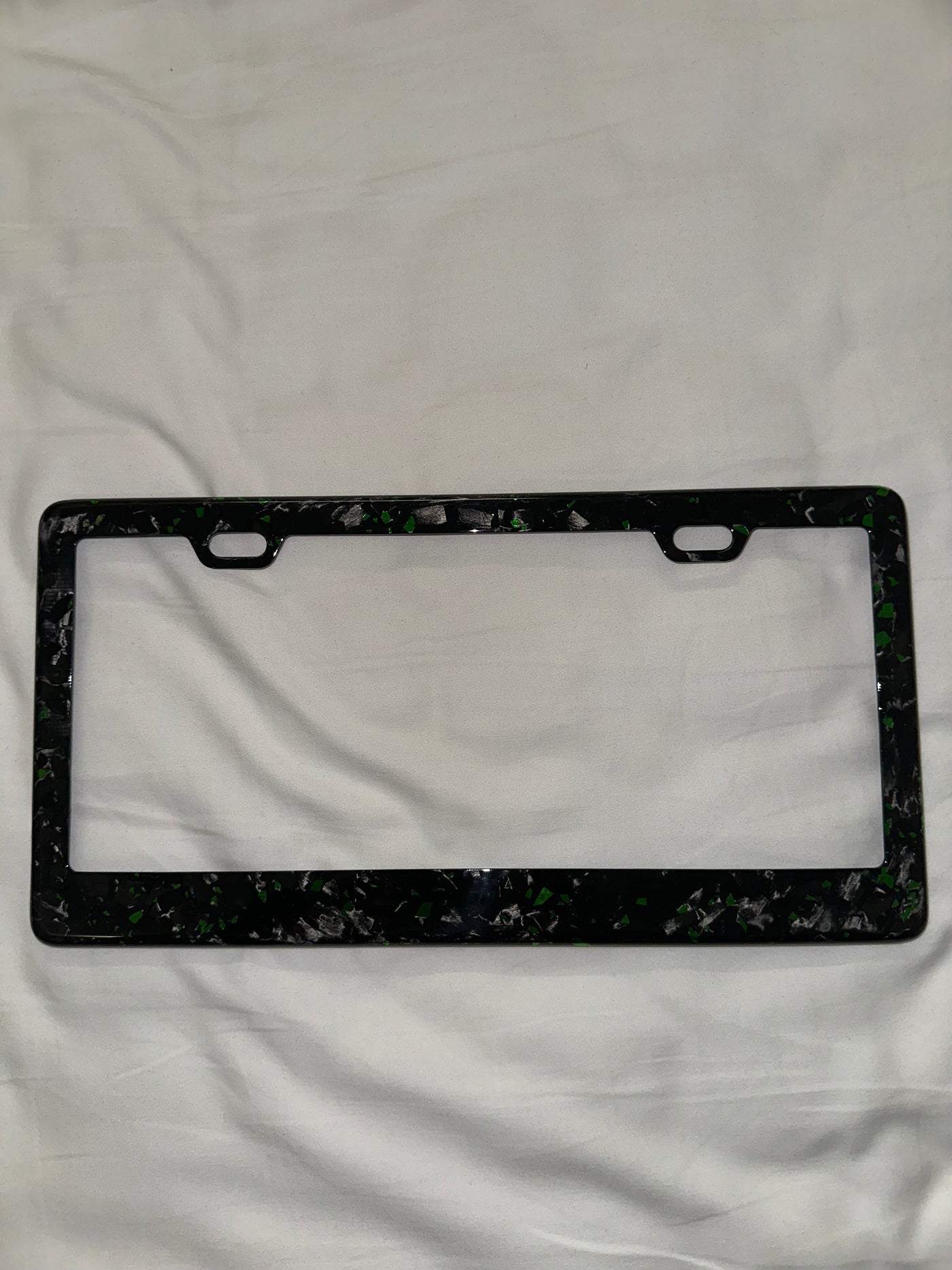 Colored Forged Carbon Fiber Universal License Plate Frame