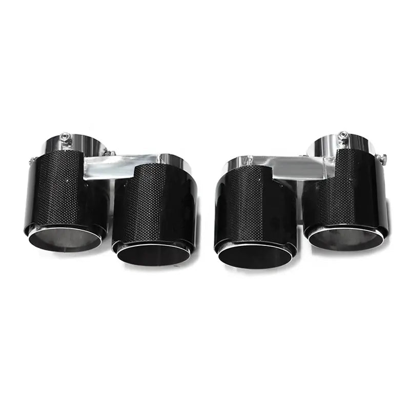 Carbon Fiber V2 Quad Style Exhaust Tips - BMW G05 X5 G06 X6 G07 X7 2019+