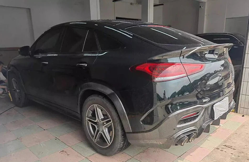 Carbon Rear Bumper Diffuser w/ Exhaust tips - Mercedes Benz W167 GLE350 GLE53 GLE63 AMG Coupe/ SUV