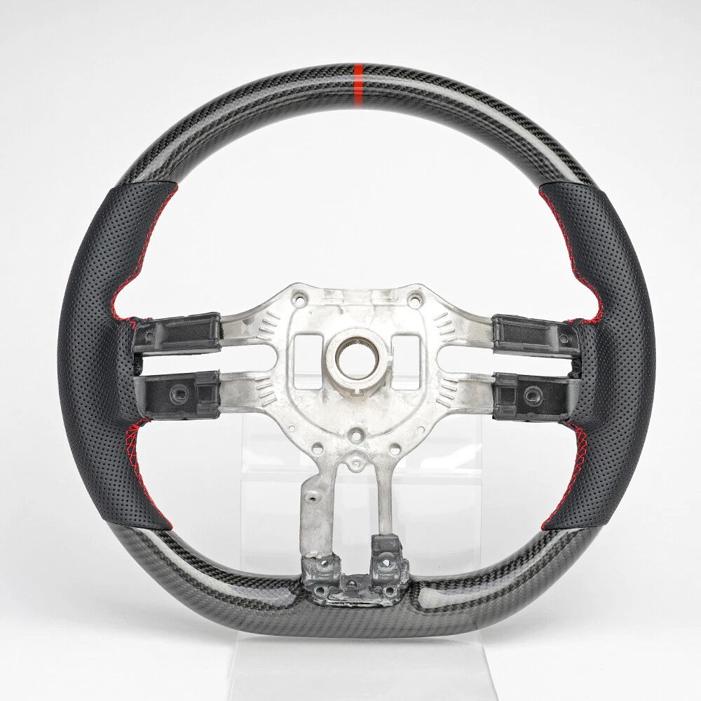 Carbon Fiber Steering Wheel Core w/ red accents - Mercedes-Benz C63 S63 S65 GLA35 AMG 21-24
