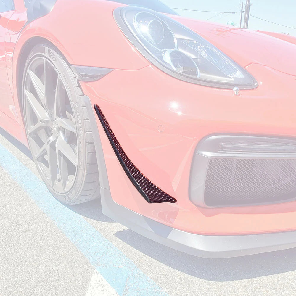 Carbon Fiber Front Canard -2016 Porsche Cayman GT4/Boxster Spyder (981)