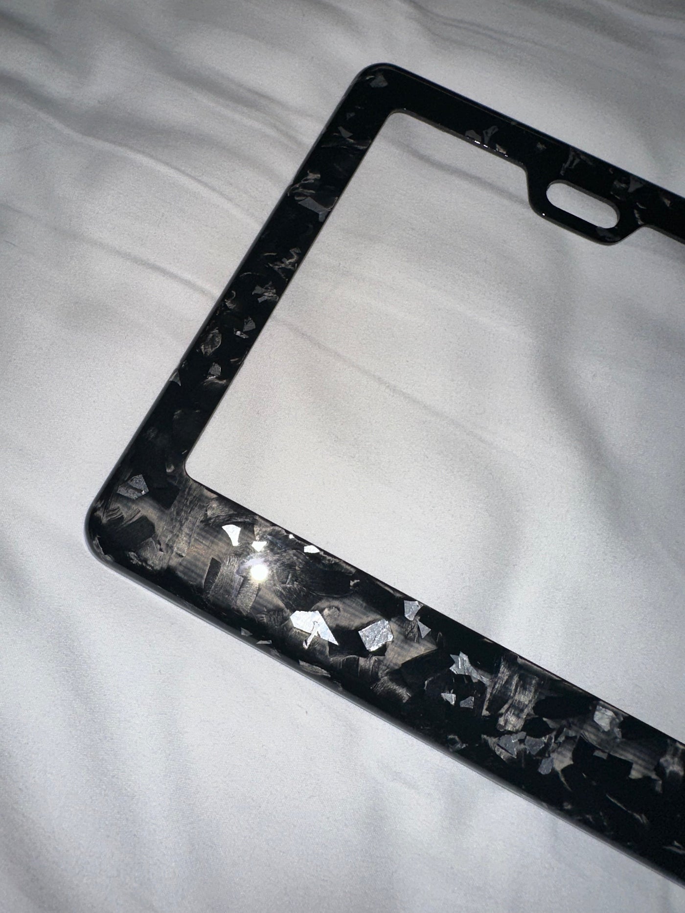 Colored Forged Carbon Fiber Universal License Plate Frame
