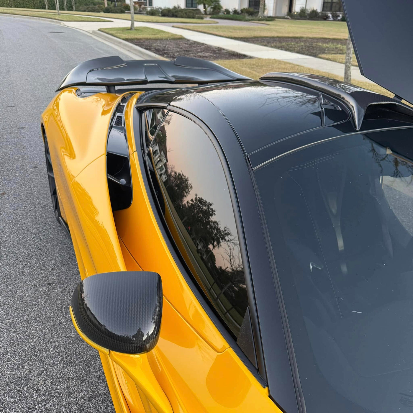 Dry Carbon Fiber Side Mirror Cover Cap - McLaren 540C/570S/650S/675LT/720S/GT