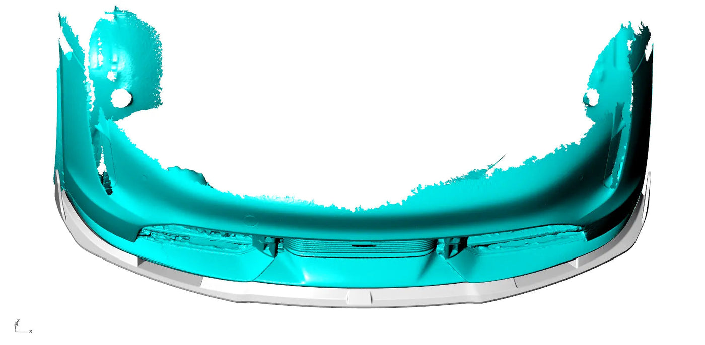 Carbon Fiber TCI Front Lip V3 - Porsche Taycan Turbo 9J1 Sedan 2019-2021