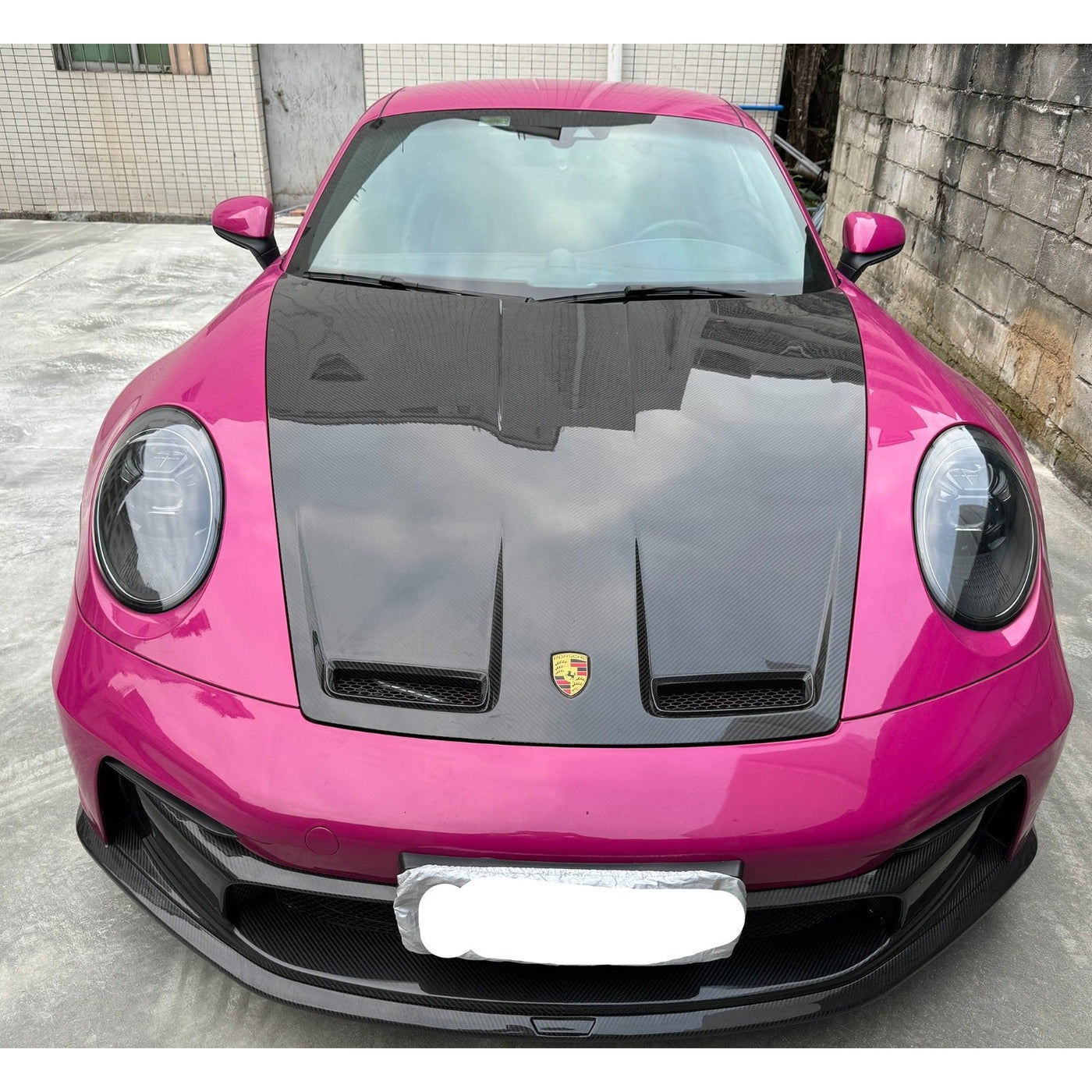 Carbon Fiber GT3 Style Hood Bonnet - Porsche 911 Carrera S GT3