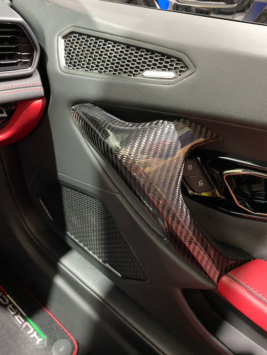 Dry Carbon Fiber Door Handel Cover - Lamborghini Huracan