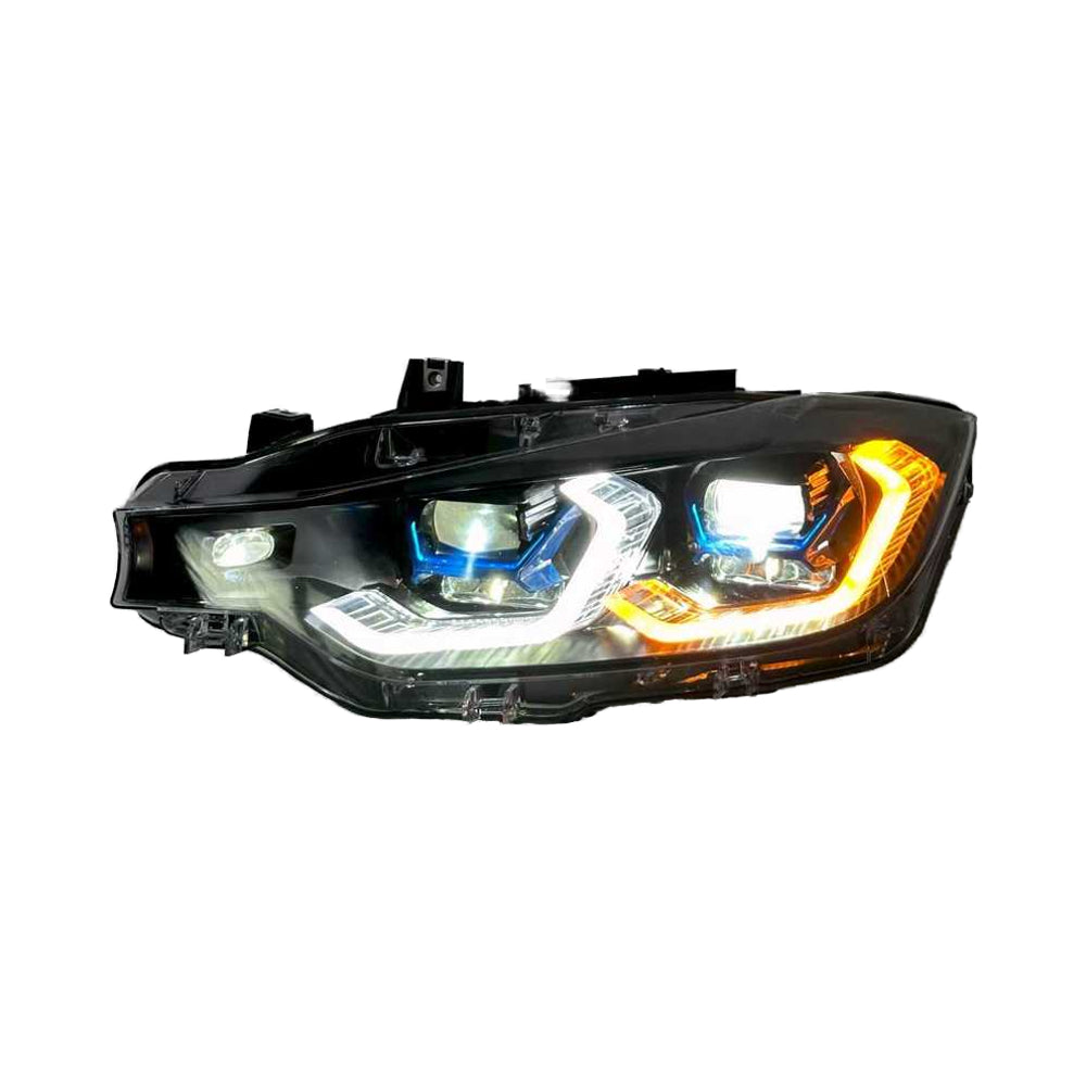 Dual Color LED Switchable G80 Laser Style Headlights - BMW 3 Series F30 F35 F80 2013-2018