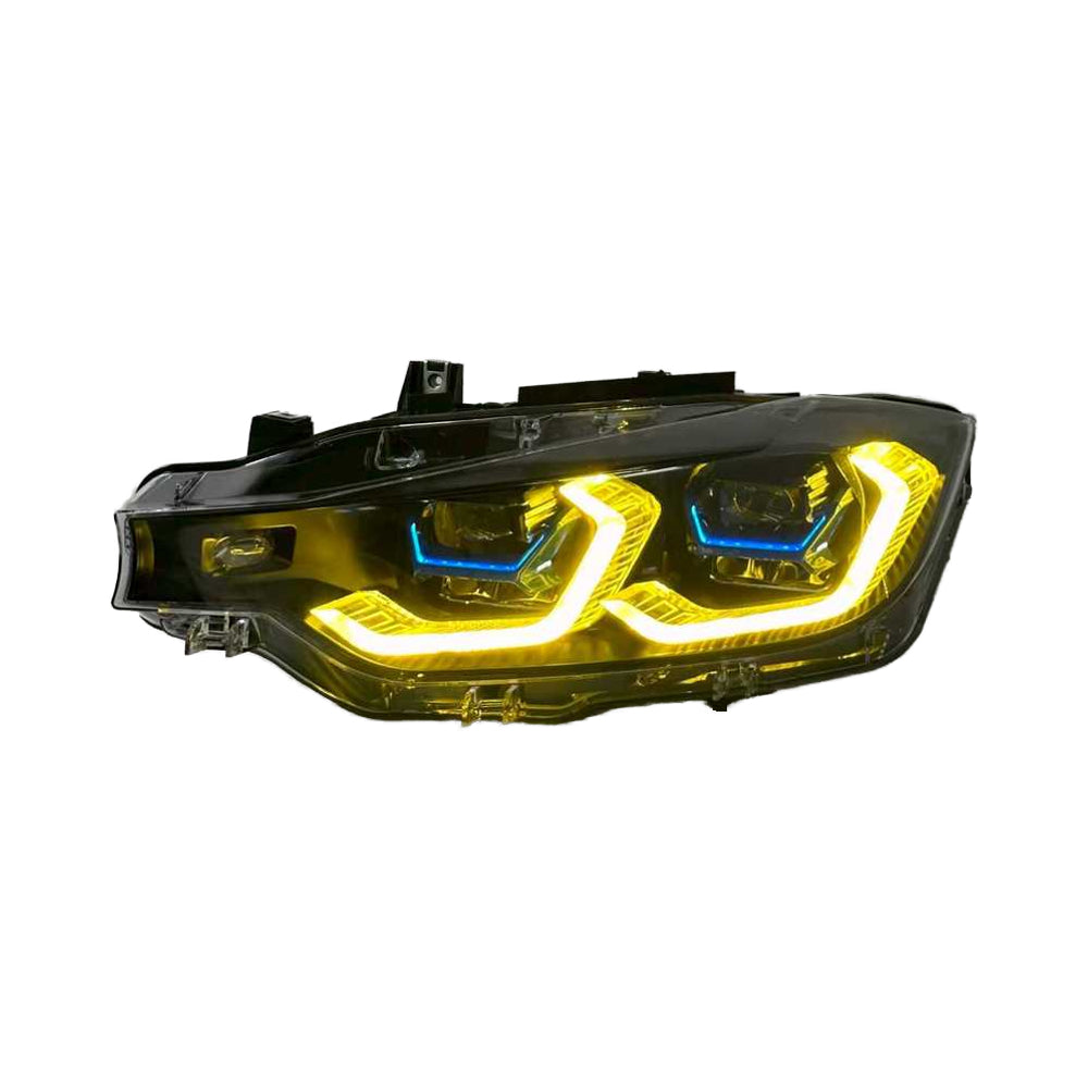 Dual Color LED Switchable G80 Laser Style Headlights - BMW 3 Series F30 F35 F80 2013-2018