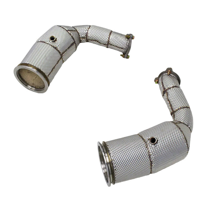 Exhaust Catless/ Catted High Flow Downpipe for Porsche Cayenne S Turbo 2.9T 2018-2023