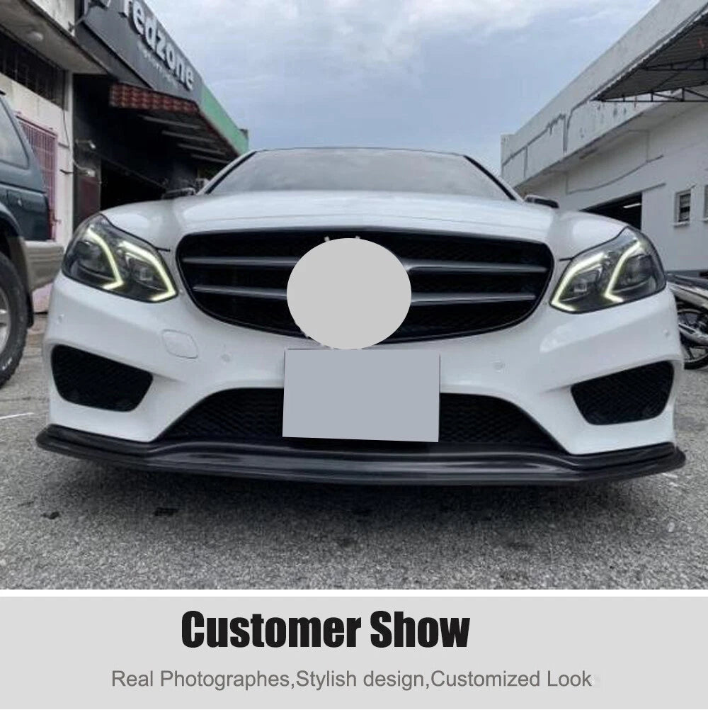 FD Style Carbon Fiber Front Lip - Mercedes Benz W212 E-Class
