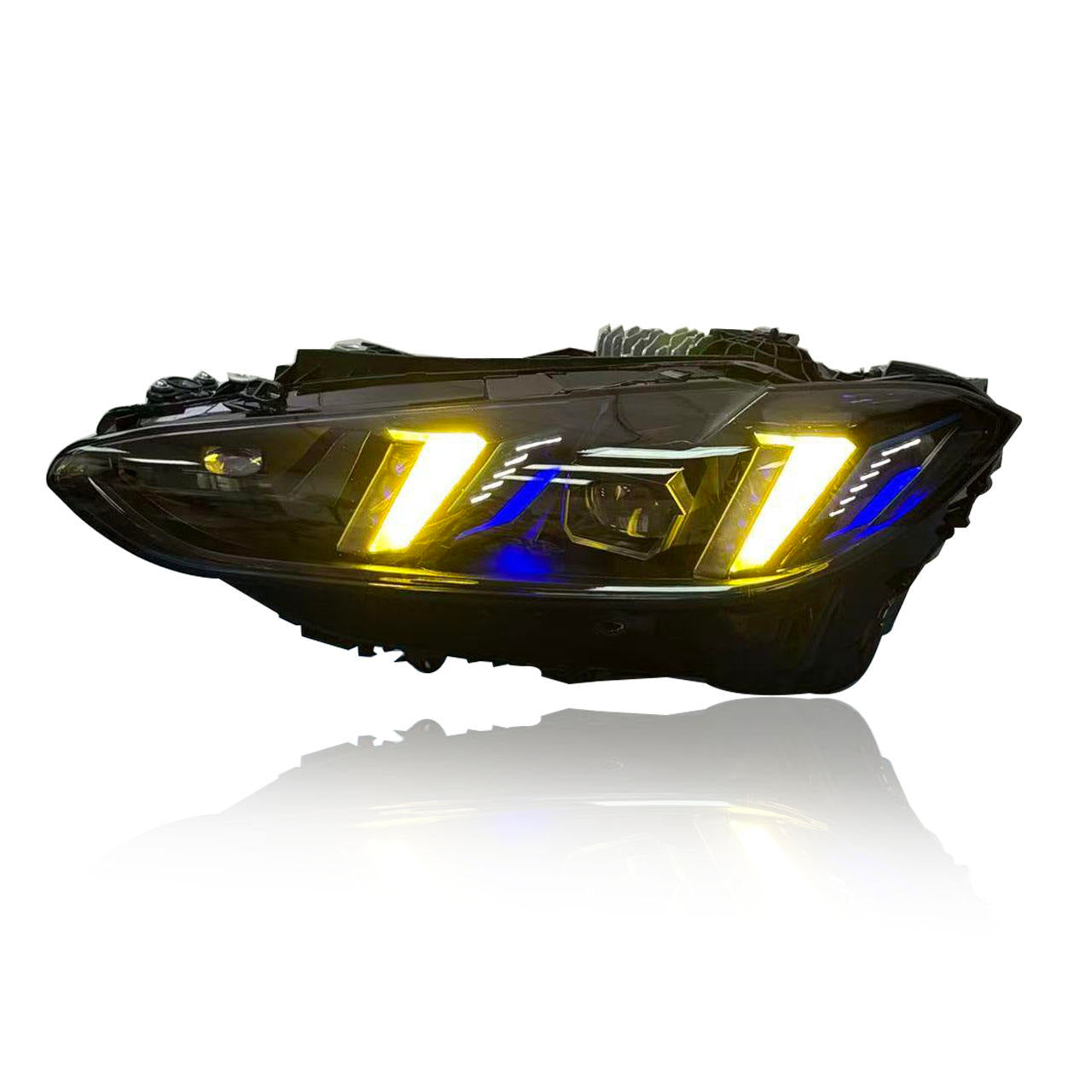 Facelift Snake Eyes yellow/ white switchable DRL Headlight Upgrade - G8X G80 M3 G82 M4 / G22 & G26 4 Series