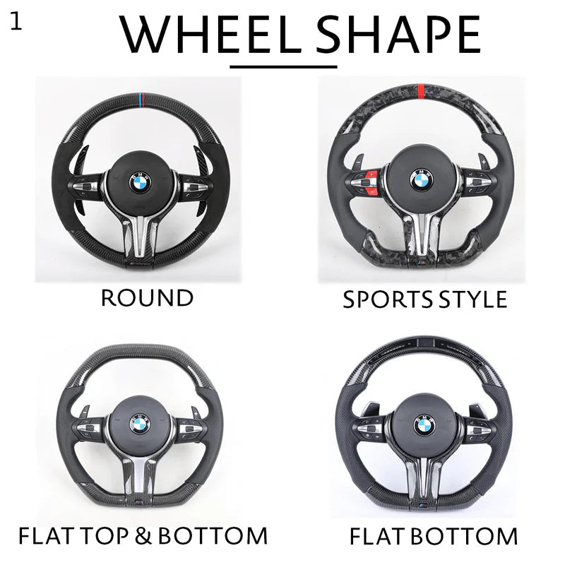 Full Custom Carbon Fiber Steering Wheel - BMW F Chassis