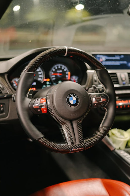 Full Custom Carbon Fiber Steering Wheel - BMW F Chassis