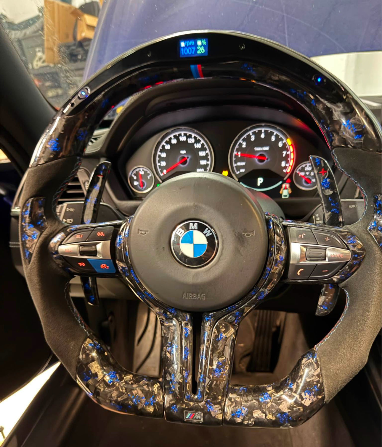 Full Custom Carbon Fiber Steering Wheel - BMW F Chassis