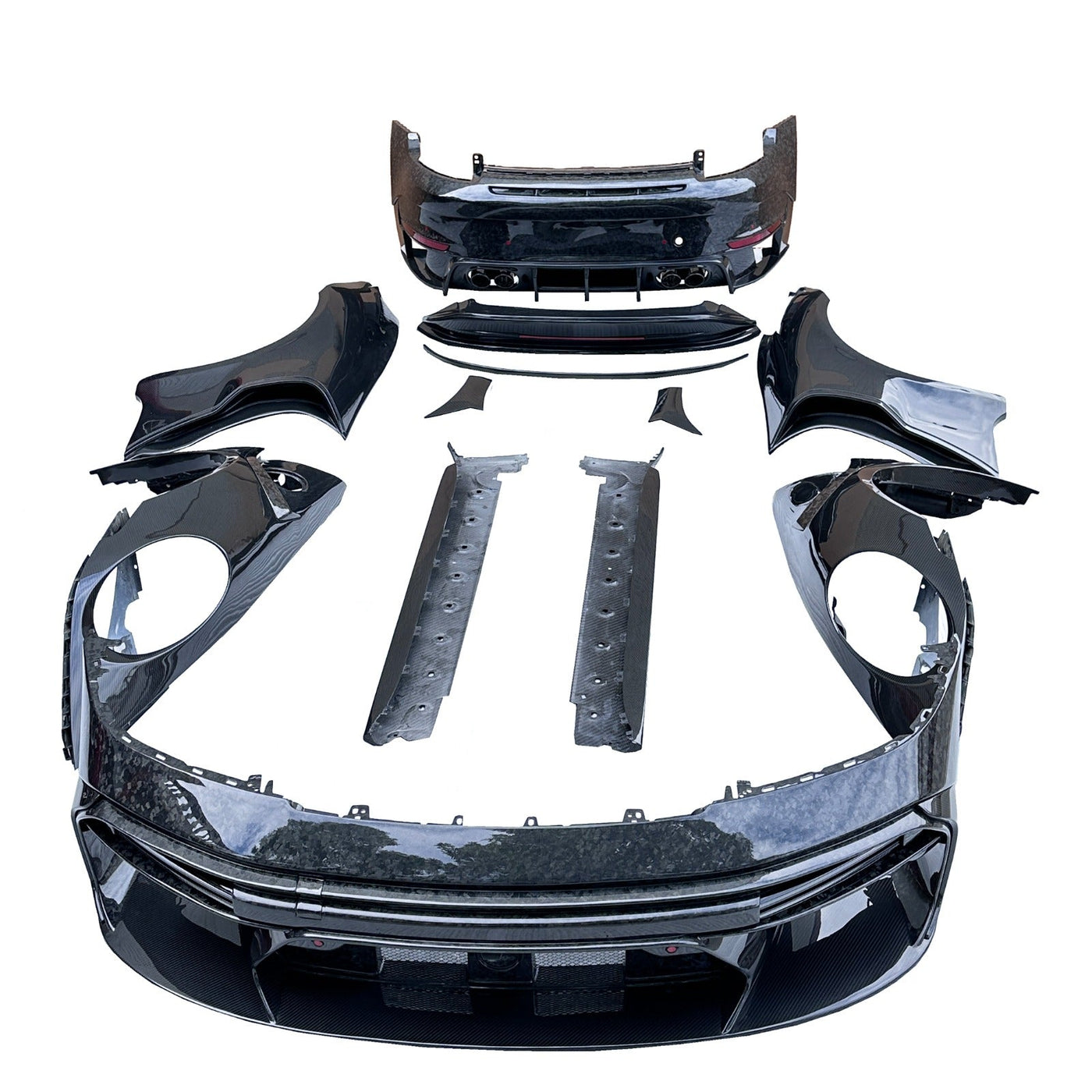 Full prepreg Carbon Fiber BRB Style Aerodynamic Body Kit Conversion - Porsche 992 Carrera