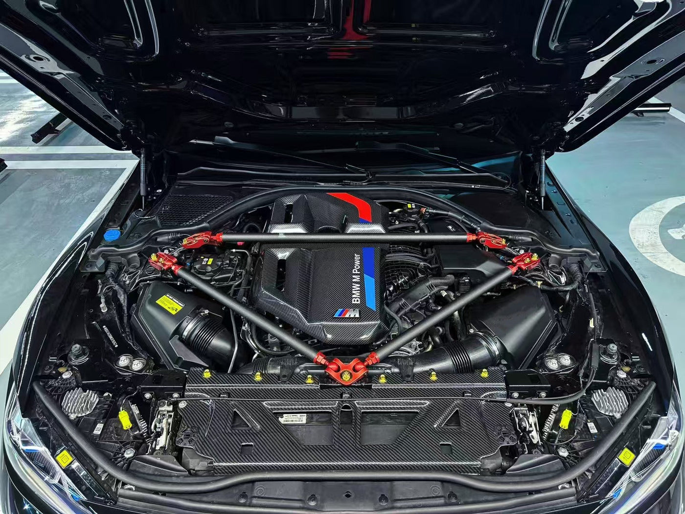 G8X Carbon Fiber Strut Tower Brace - BMW G80 & G81 M3/G82 & G83 M4/ & G87 M2