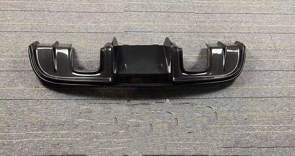 GT4 Style Conversion Carbon Fiber Rear Diffuser - Porsche 718 Boxter Cayman