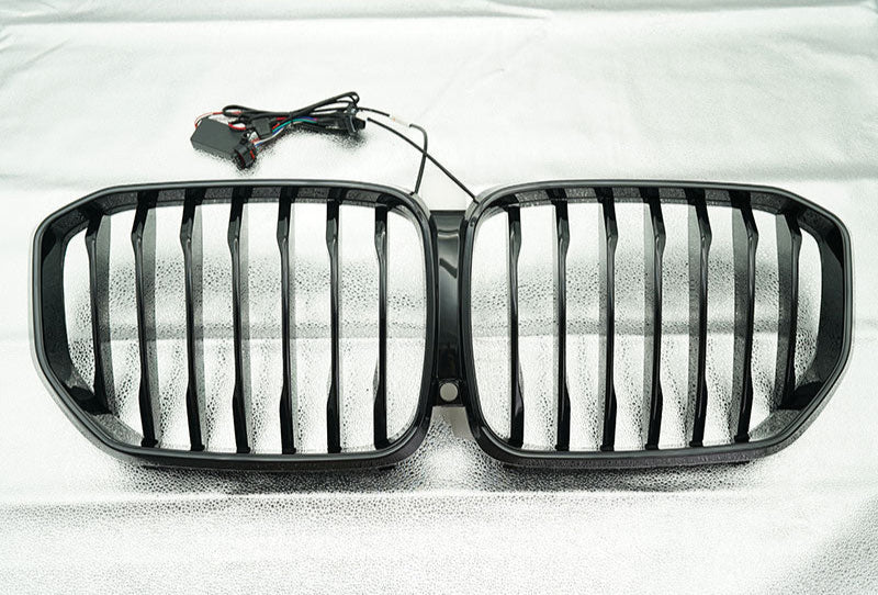 Gloss Back LED Front Grille Replacement - BMW X5 G05 LCi 24-25
