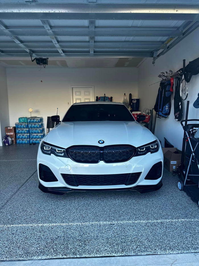 Gloss Black Diamond style Front Grilles - BMW G20 / G28 3 Series