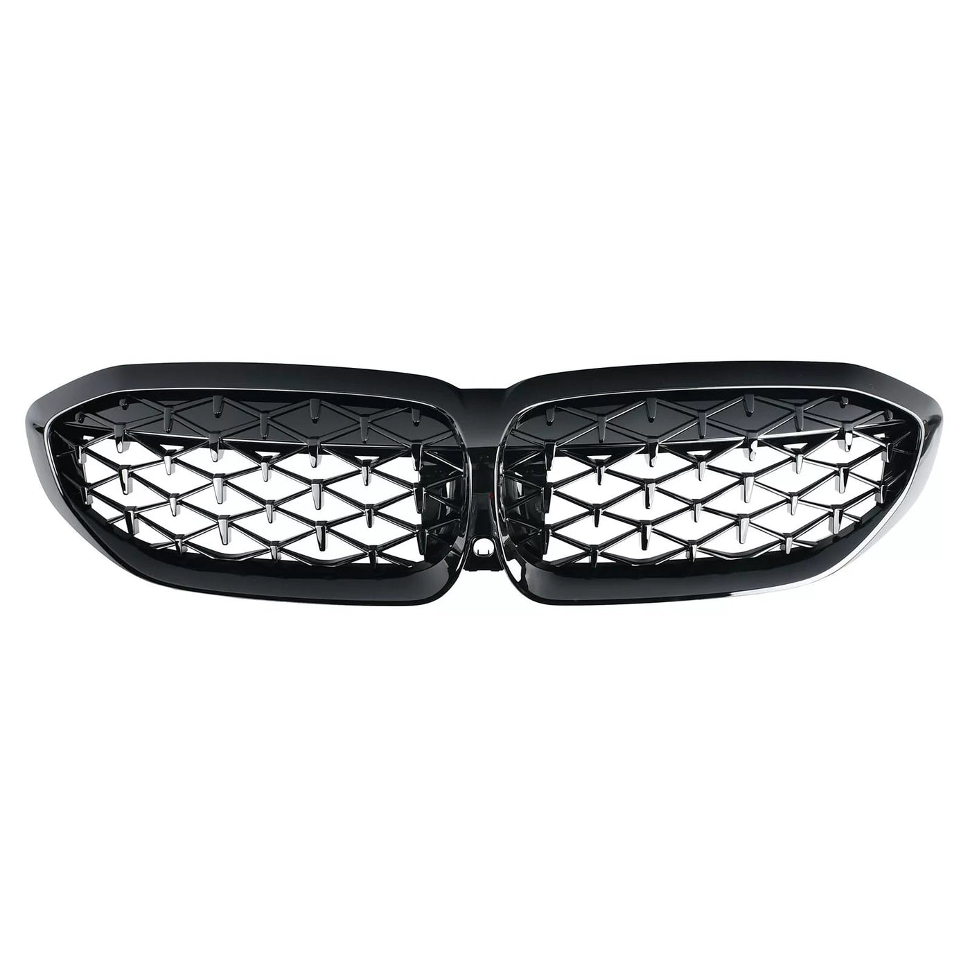 Gloss Black Diamond style Front Grilles - BMW G20 / G28 3 Series