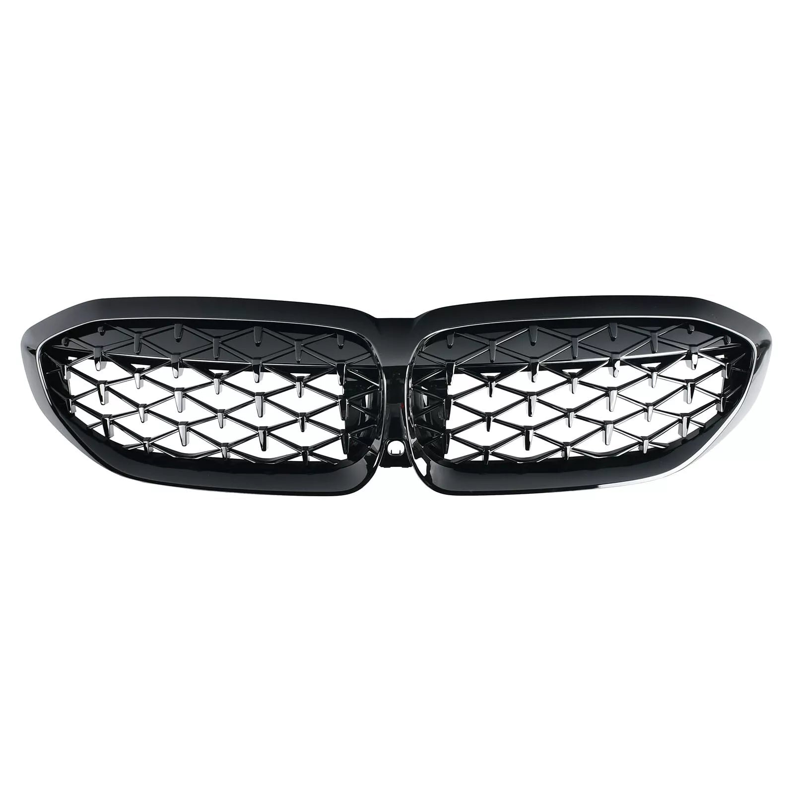 Gloss Black Diamond style Front Grilles - BMW G20 / G28 3 Series